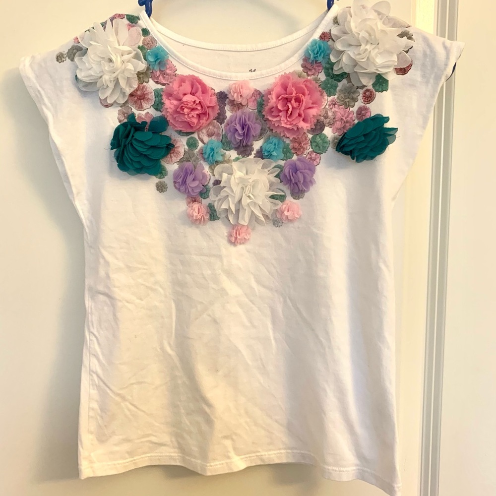 Girls Floral T-Shirt Size 12